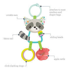 Jingle Charms Rattle Raccoon