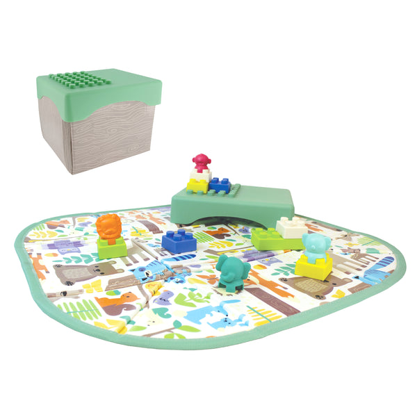 Super Soft 1st Building Blocks Play Mat & Activity Station – Infantino