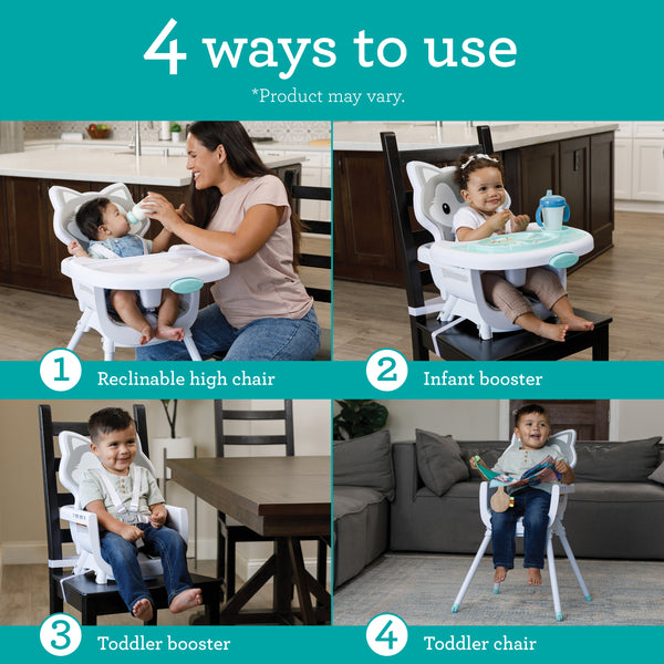 Grow With Me 4 in 1 Convertible High Chair Husky Infantino