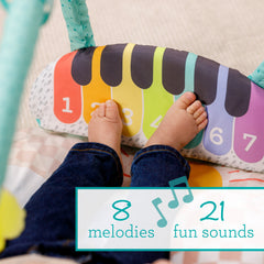 Kick 'n Keys 7-in-1 Musical Piano Activity Gym with Seat Positioner