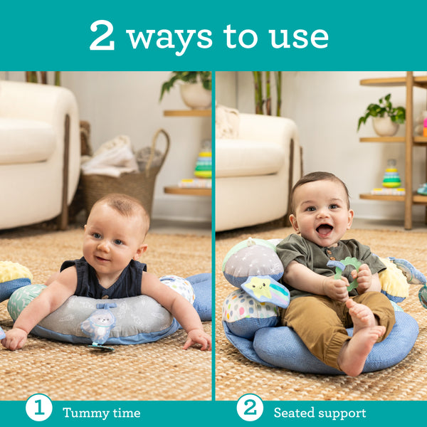 summer infant tummy comfort positioning seat 2-in-1 Tummy Time & Seated Support – Infantino