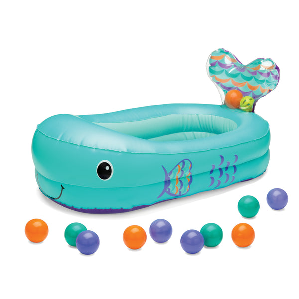 summer infant inflatable bathtub Whale Bubble Bath Inflatable Bath Tub™ Teal – Infantino