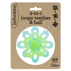 2-in-1 loopy teether & ball™
