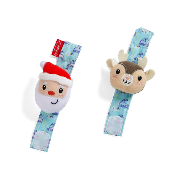 Wrist Rattles™ SANTA & REINDEER – Infantino