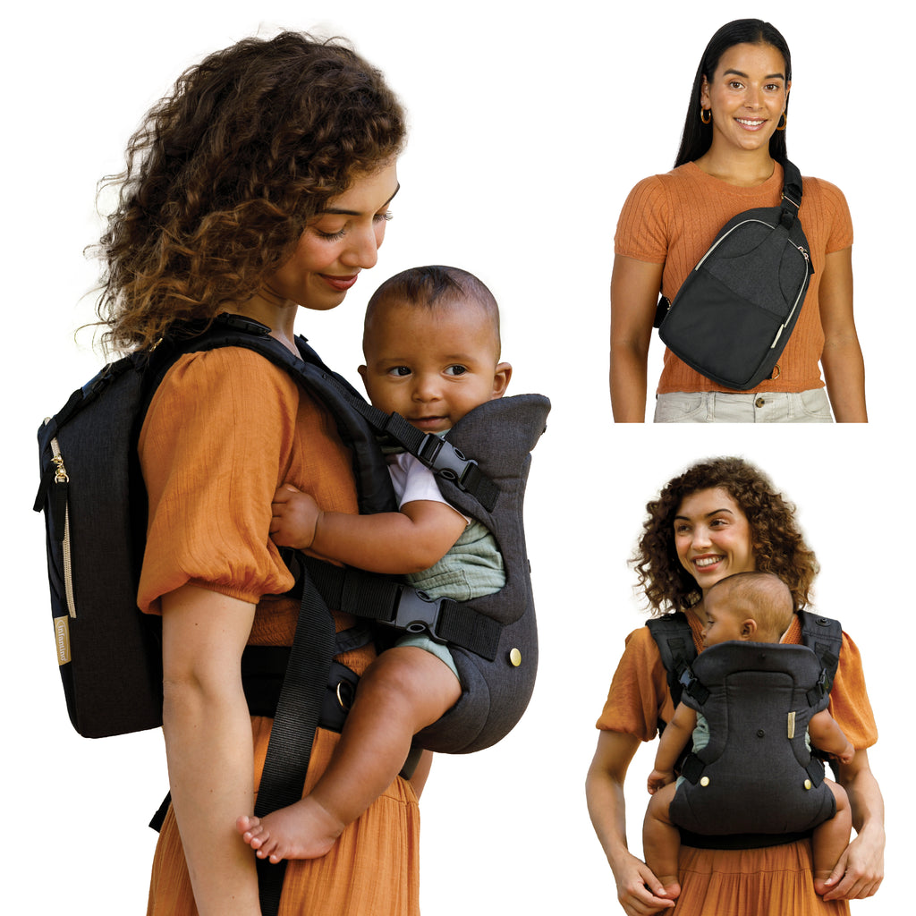 Flip 4-in-1 Convertible Carrier & Crossbody Diaper Bag Set – Infantino