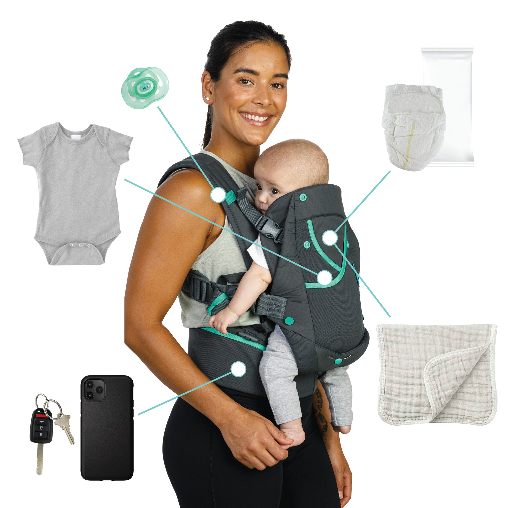 Carry On Active MultiPocket Carrier Infantino
