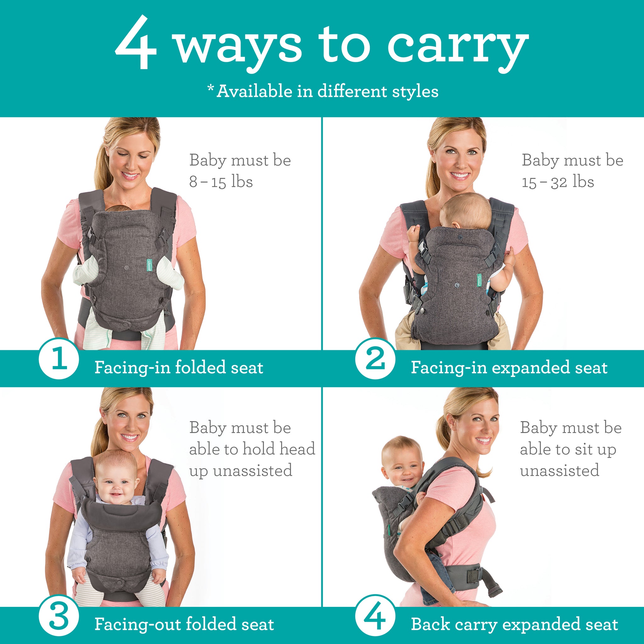 Infantino 4 In 1 Convertible Carrier Manual