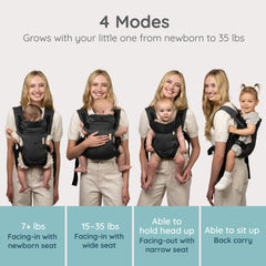 Flip Luxe 4-in-1 Convertible Carrier – Onyx