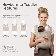 Honey Blossom Airy Baby Carrier – Moon Beam