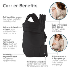 Honey Blossom Baby Carrier – Black Sand