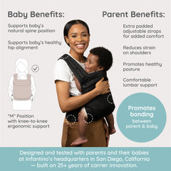 Honey Blossom Baby Carrier – Black Sand