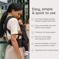 Honey Blossom Baby Carrier – Black Sand