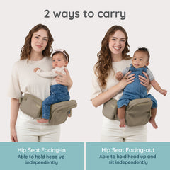 Hip Rider Max Storage Hip Seat - Washed Taupe