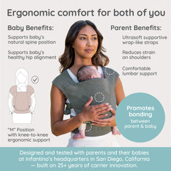 First Bloom Newborn Carrier - Sweet Dove