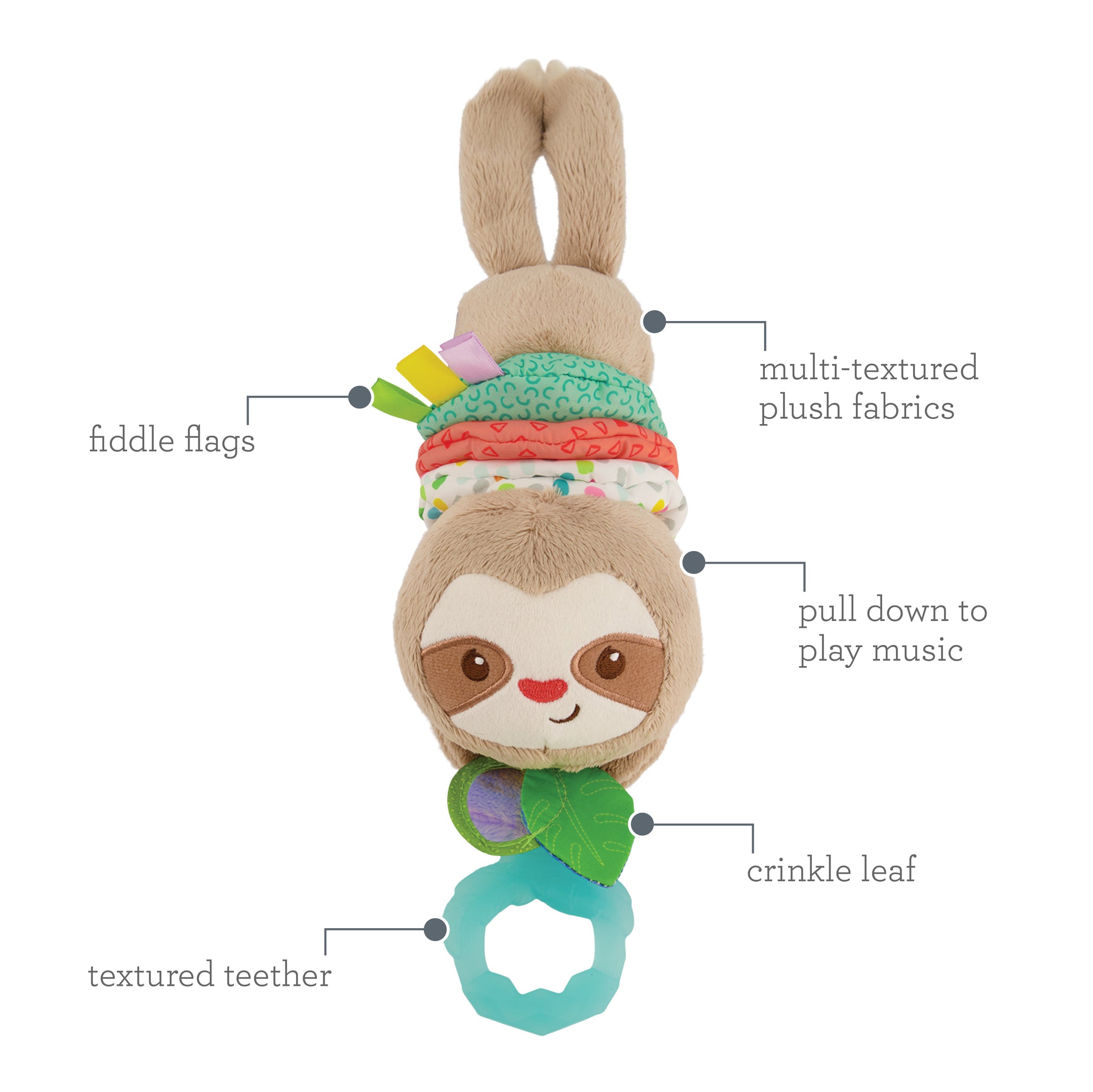 Music & Motion Pulldown Sloth™ – Infantino