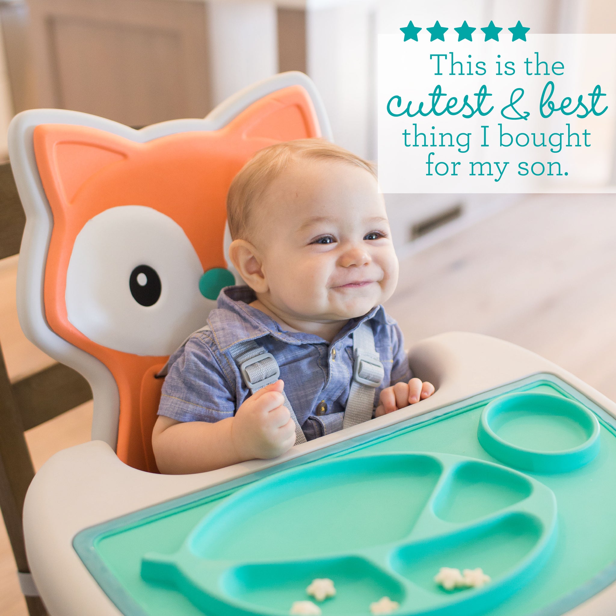 GrowWithMe 4in1 Convertible High Chair Fox Infantino