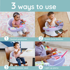 Music & Lights 3-in-1 Discovery Seat & Booster-Lavender