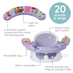 Music & Lights 3-in-1 Discovery Seat & Booster-Lavender