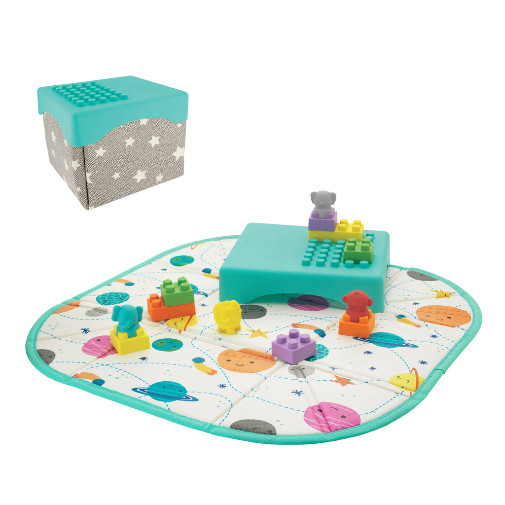 Super Soft 1st Building Blocks Play Mat Activity Station – Infantino