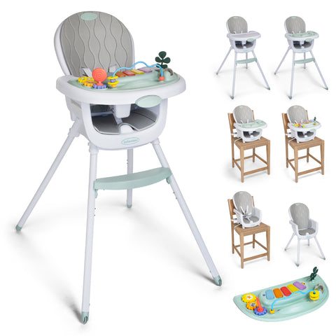Music & Lights 8-in-1 Convertible High Chair