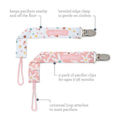 PaciGrip Classic - 2pk - Pink Daisy