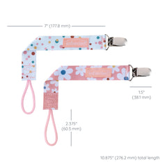 PaciGrip 2-Pack – Bubbly Pink Daisy