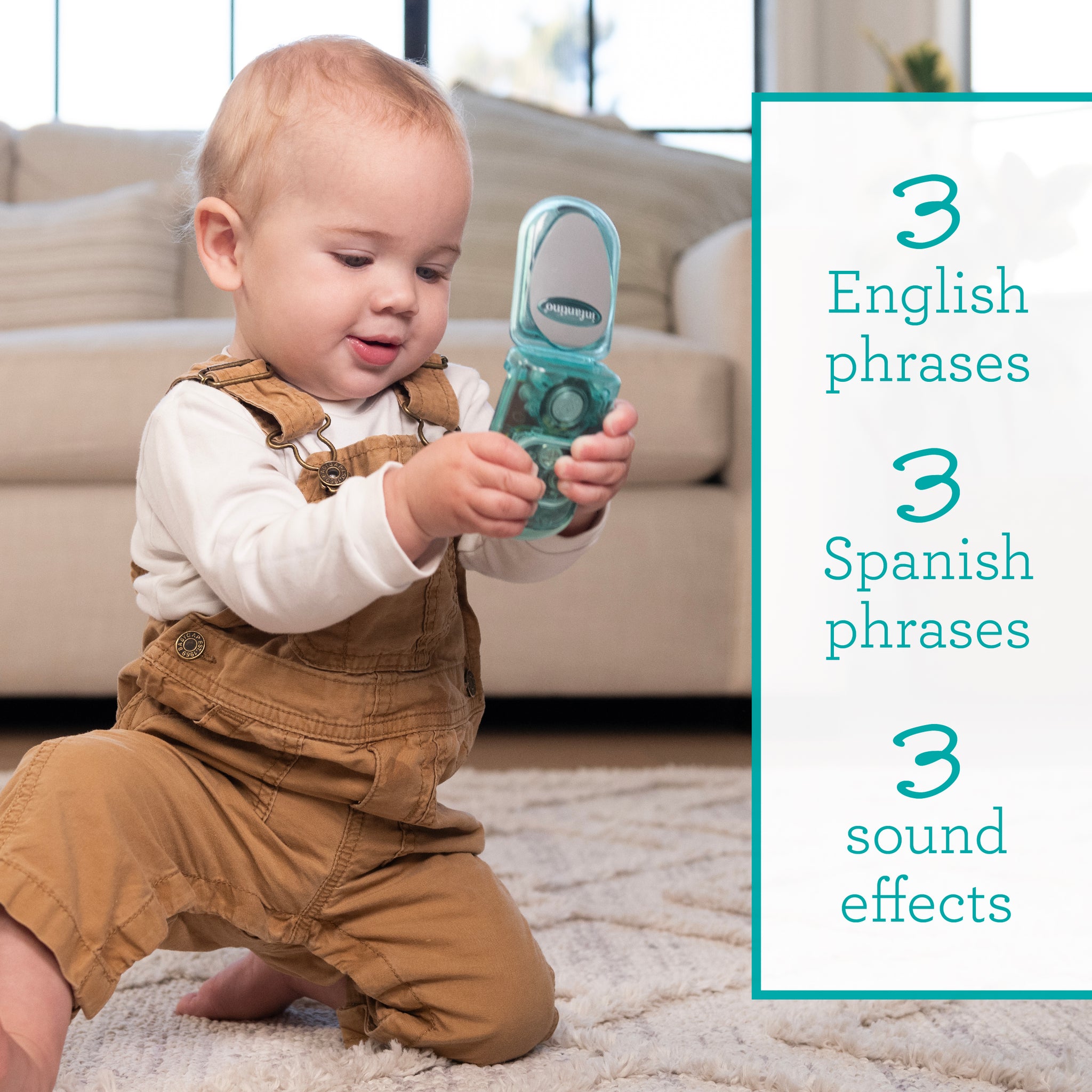 Flip & Peek Fun Phone™ Translucent – Infantino