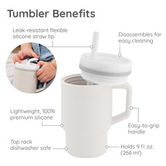 My 1st Tumbler™ Silicone 9oz - Cream