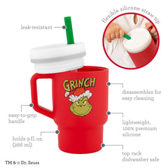 My 1st Tumbler™ Silicone 9oz - Grinch Red
