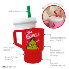 My 1st Tumbler™ Silicone 9oz - Grinch Red
