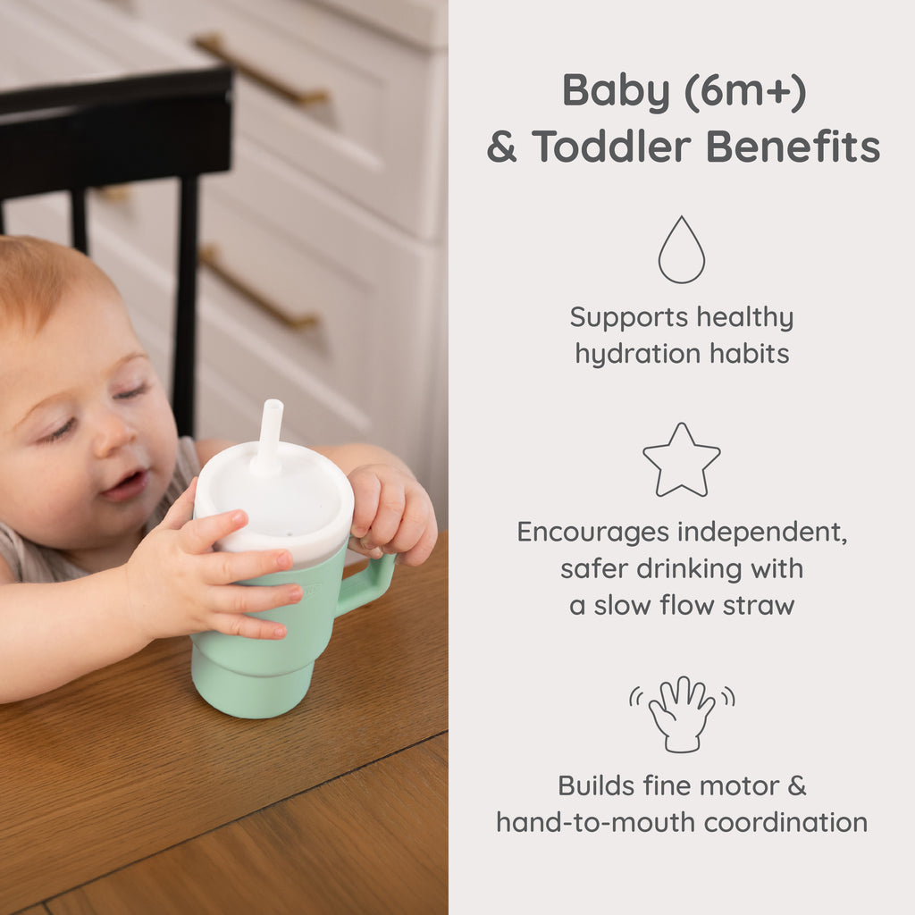 My 1st Tumbler™ Silicone 9oz - Cool Mint – Infantino