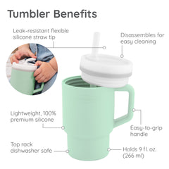 My 1st Tumbler™ Silicone 9oz - Cool Mint