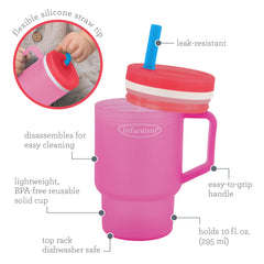 My 1st Tumbler™ 10oz - Raspberry Cream