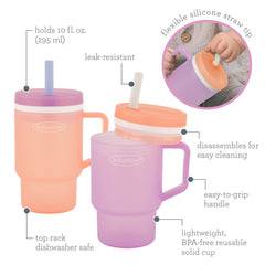 My 1st Tumbler™ 10oz 2-Pack - Seashell & Lavender