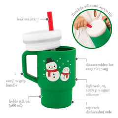 My 1st Tumbler™ Silicone 9oz – Snowman