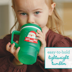 My 1st Tumbler™ 10oz - Green Santa