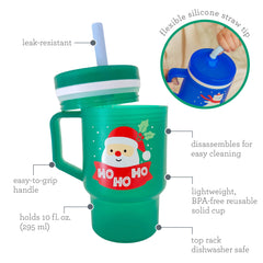 My 1st Tumbler™ 10oz - Green Santa