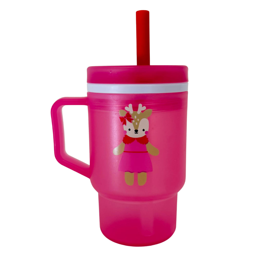 My 1st Tumbler™ 10oz - Pink Reindeer