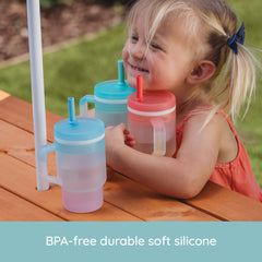 My 1st Tumbler™ Silicone 9oz Ombre - Sunset Kiss