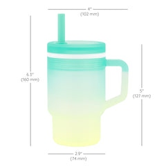 My 1st Tumbler™ Silicone 9oz Ombre - Lime Light