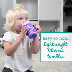 My 1st Tumbler™ Silicone 9oz Marble – Grape Swirl