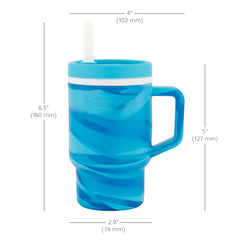My 1st Tumbler™ Silicone 9oz Marble – Blueberry Swirl