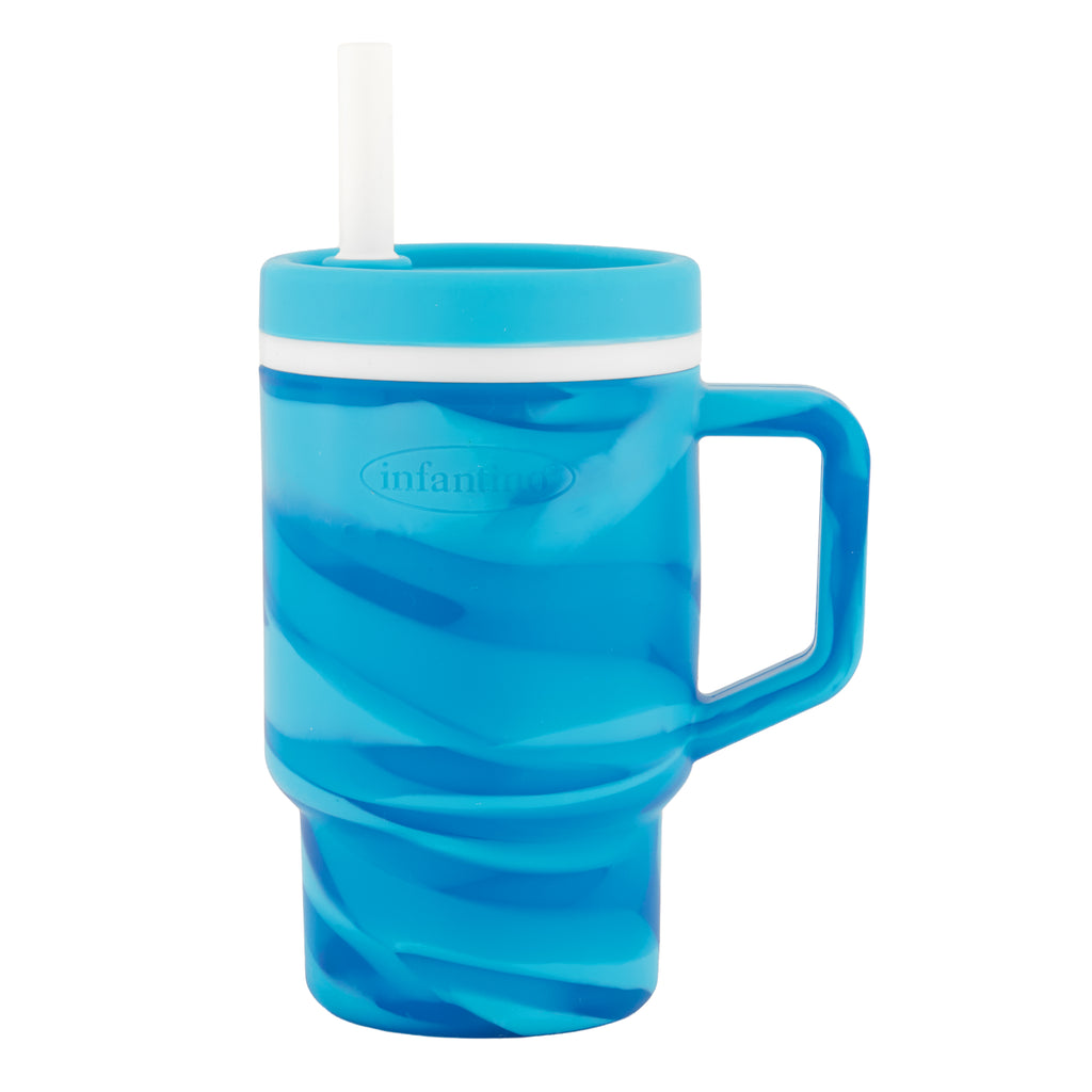 My 1st Tumbler™ Silicone 9oz Marble – Blueberry Swirl