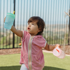 My 1st Tumbler™ Silicone 9oz – Pink Hearts