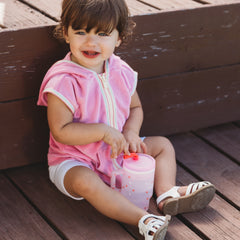 My 1st Tumbler™ Silicone 9oz – Pink Hearts