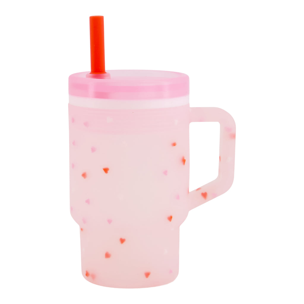 My 1st Tumbler™ Silicone 9oz – Pink Hearts