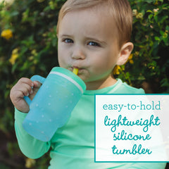 My 1st Tumbler™ Silicone 9oz – Blue Stars