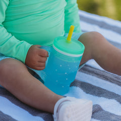 My 1st Tumbler™ Silicone 9oz – Blue Stars