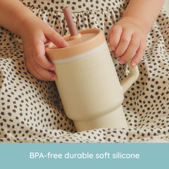 My 1st Tumbler™ Silicone 9oz - Vanilla Cream