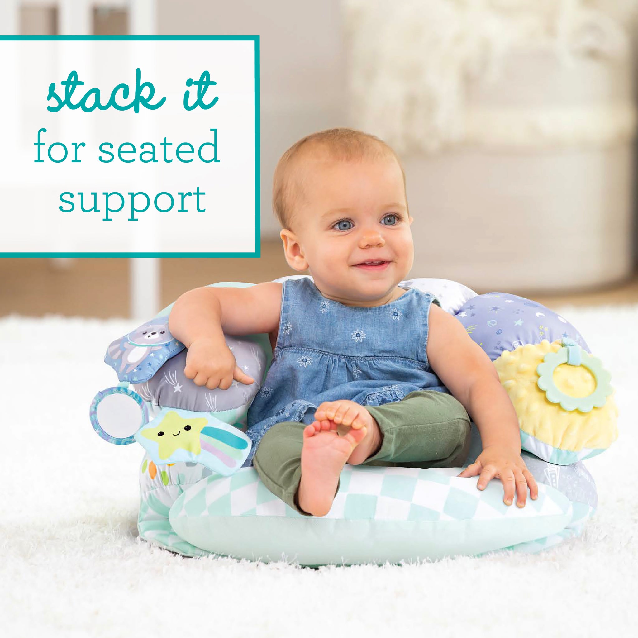 2-IN-1 TUMMY TIME & SEATED SUPPORT – Infantino